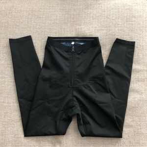 Sauna Pants High Waisted Women's Size Small Black Fitness Exercise Grip Strip